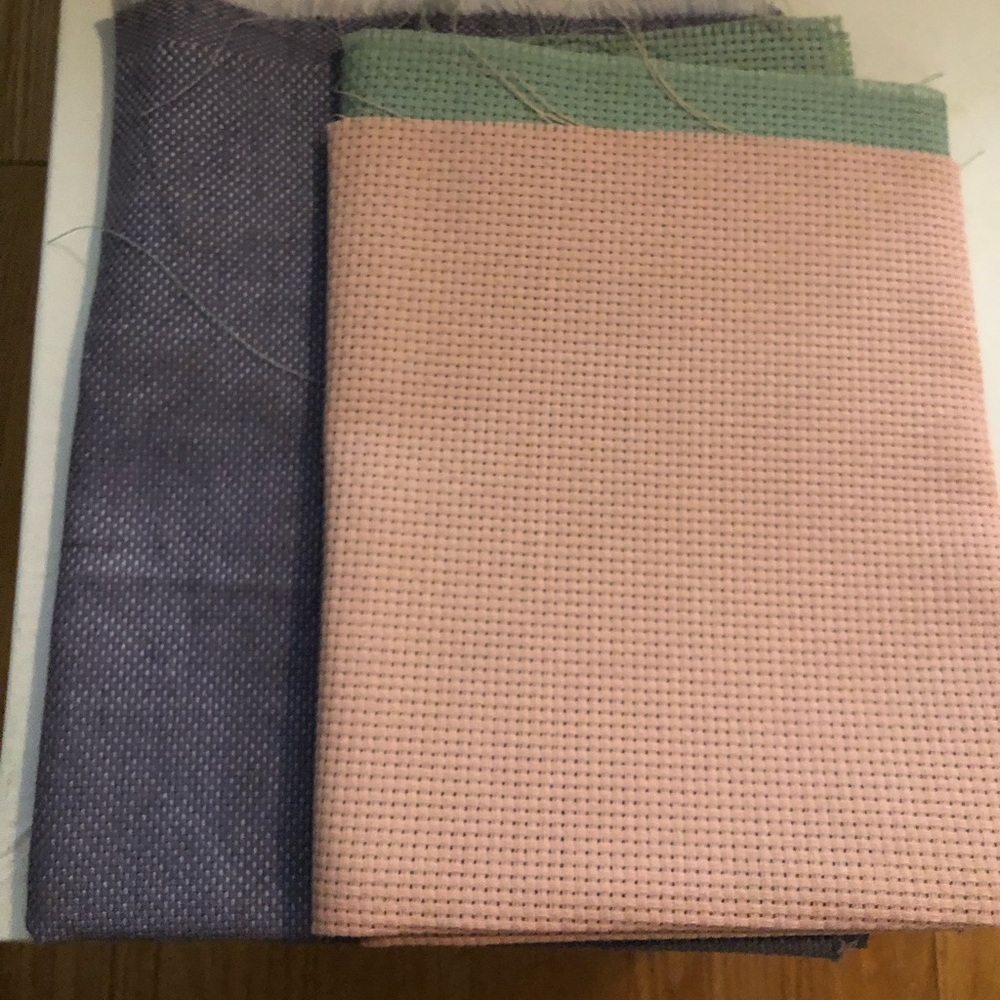 Zweigart cross stitch herta 6 ct. fabric 3 pcs.